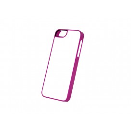 เคส iPhone 5/5S/SE (พลาสติก, สีแดงอมม่วง) (10 ชิ้น/แพ็ค)