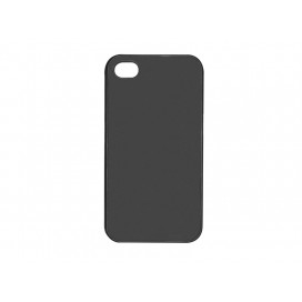 เคส iPhone 4/4S (พลาสติกเคลือบเงา, สีดำ) (10 ชิ้น/แพ็ค)