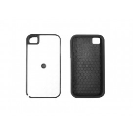 เคส 2 in 1 iPhone 4/4S (ซิลิโคน, สีดำ) (10 ชิ้น/แพ็ค)