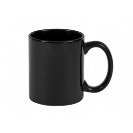 11oz/330ml Full Black Color mug w/ UV Coating(10/pack)