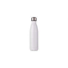 17oz/500ml Stainless Steel Cola Bottle w/ UV Coating (White)(10/pack)