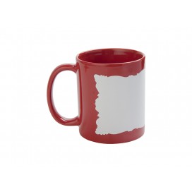 11oz Full Colour Mug w/ White Patch(Red,Butterfly Shaped)(36/pack)